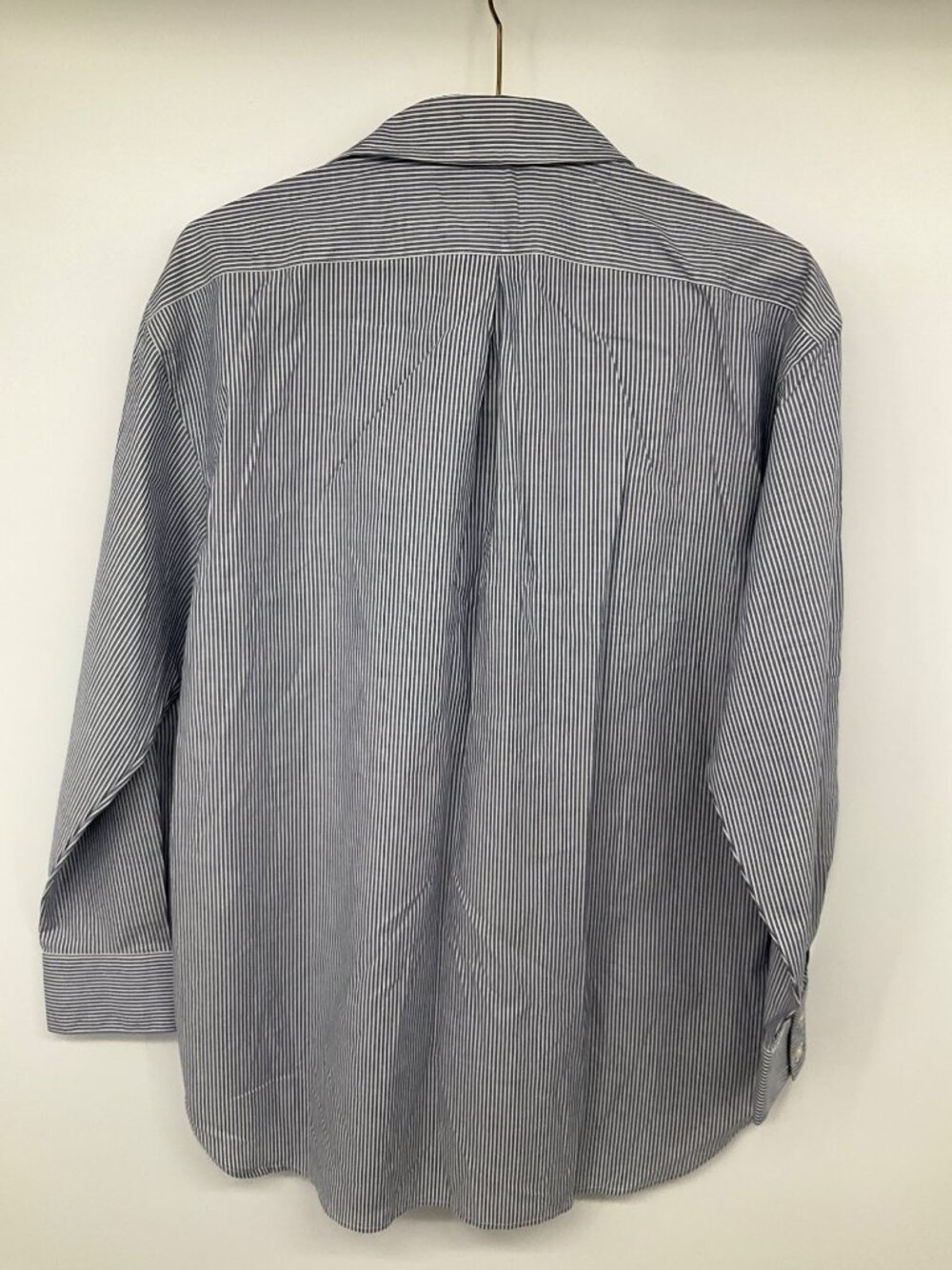 Banana Republic size Small NEW Blue white stripe button-front blouse - Picture 6 of 8